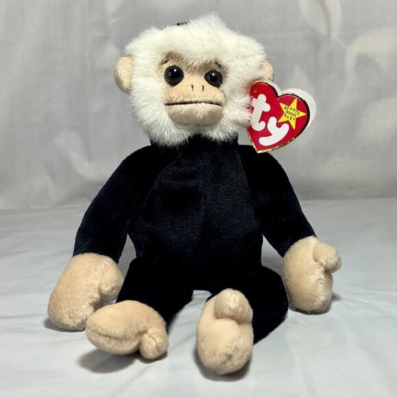 Ty Beanie Baby Original Mooch Spider Monkey 1998 Hang Tag 1999 Tush Tag Errors - Picture 1 of 11